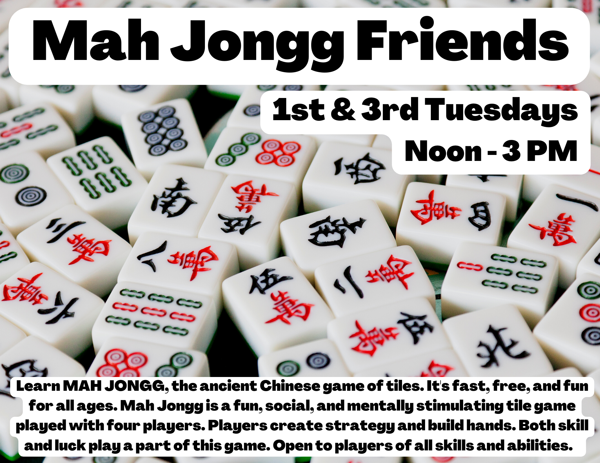Mahjongg Friends Flyer