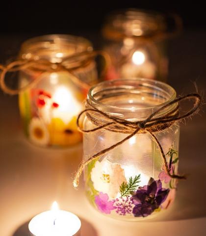 Flower Jar Lanterns