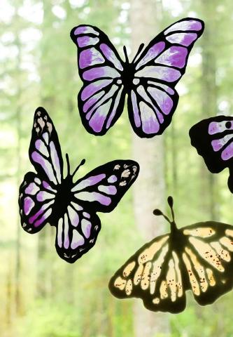 butterfly window clings