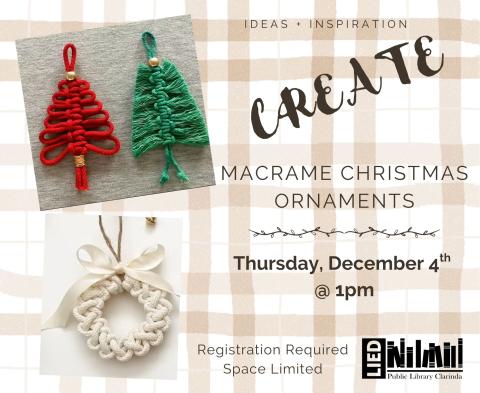 Create...Macrame Ornaments