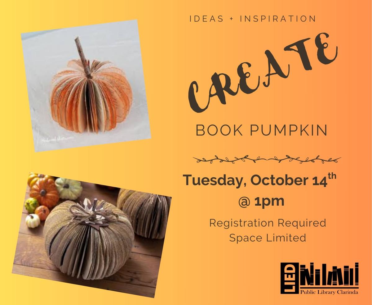 Create...Book Pumpkins