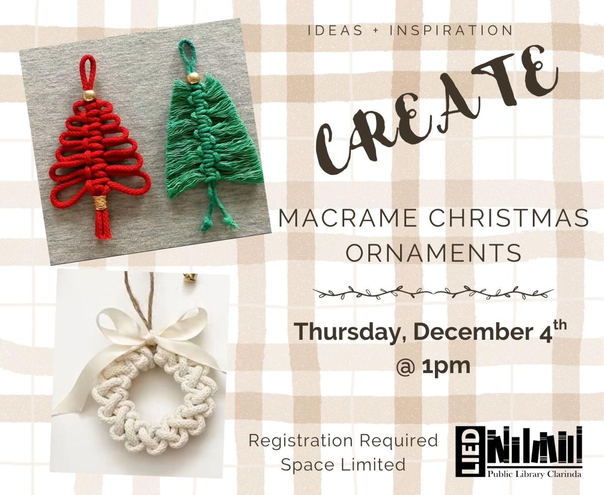Create...Macrame Ornaments